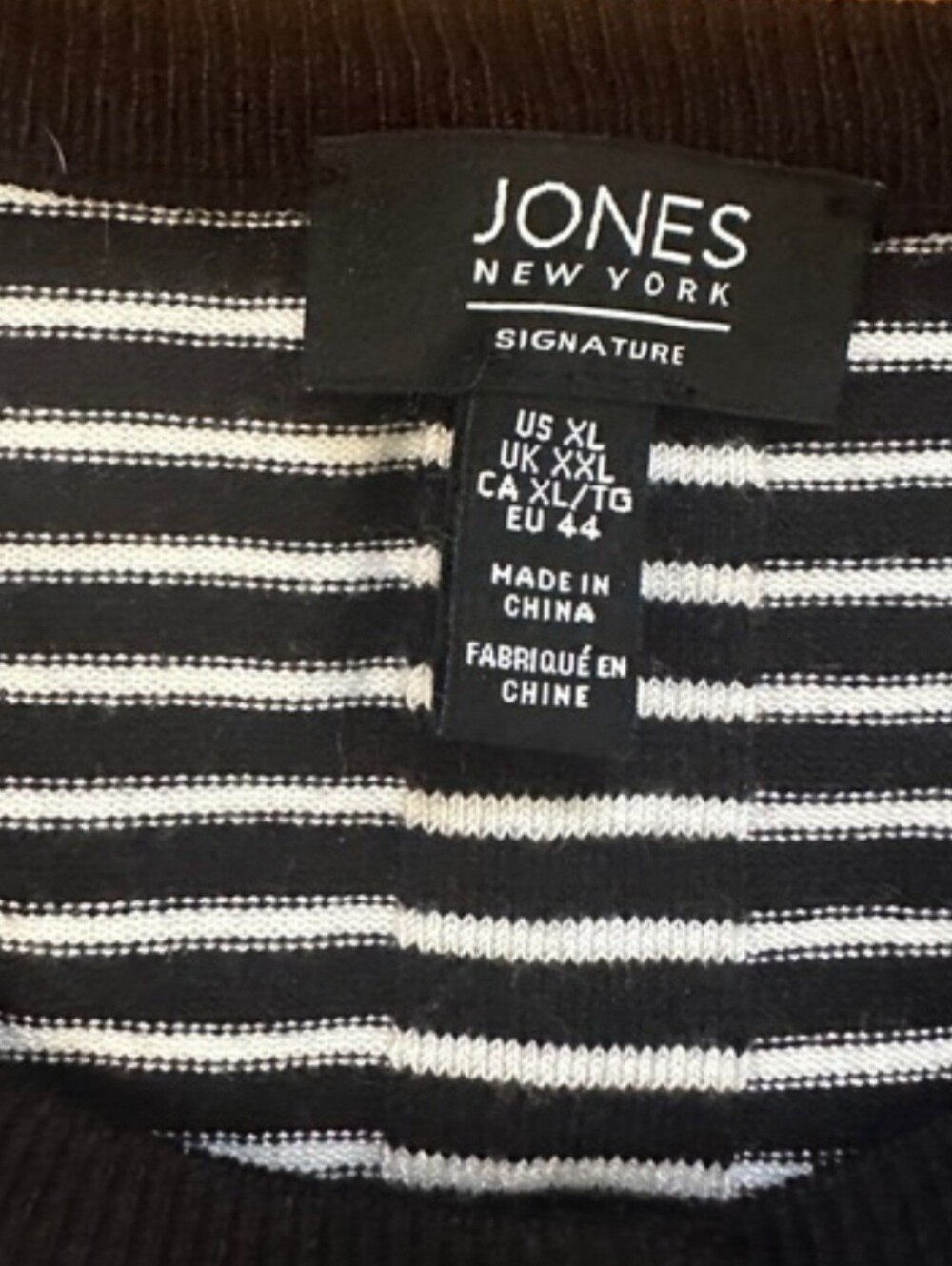Jones New York striped cardigan